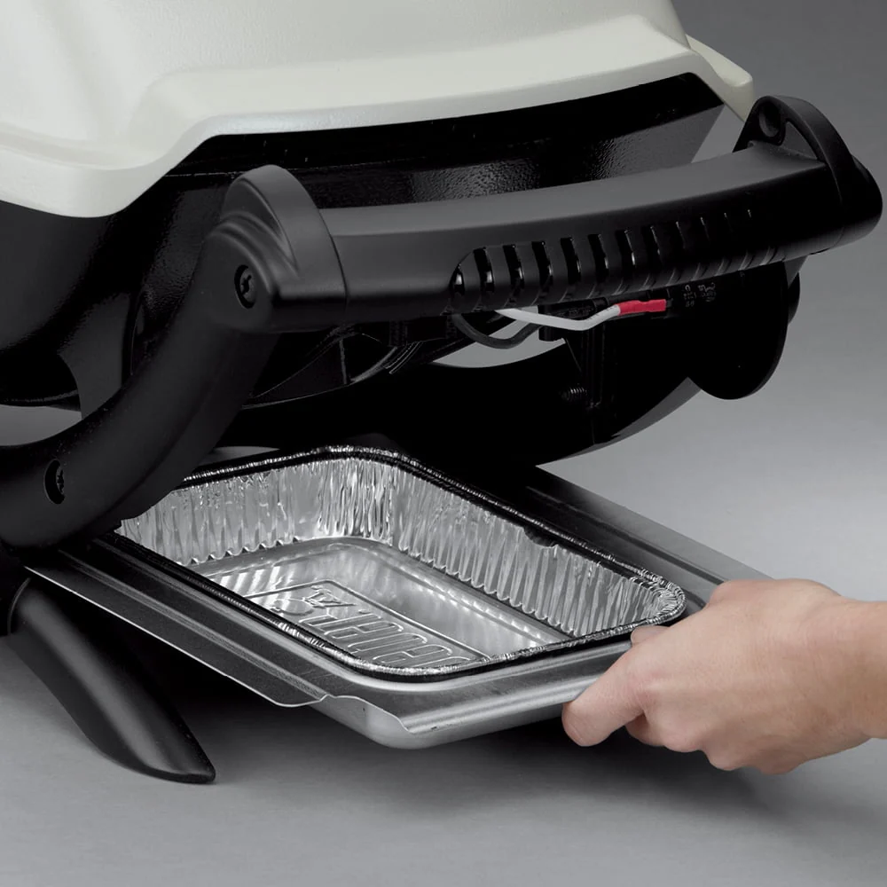 Q 1000 1-Burner Portable Gas Grill, Titanium