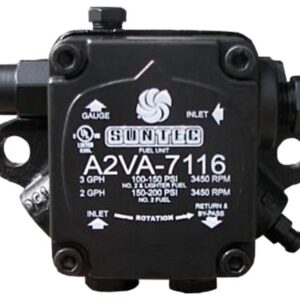 Suntec A2VA-7116 Single Stage Oil Pump, 3 GPH, 100 PSI, 4.2 lbs, Black