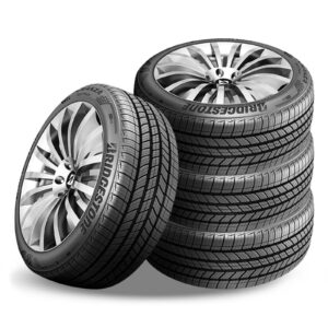 Set of 4 Bridgestone Turanza QuietTrack 215/50R17 95V 800AA Tires 80K Mileage Warranty BR000077 / 215/50/17 / 2155017 Fits: 2012-18 Ford Focus Titanium, 2016-18 Honda Civic EX-T