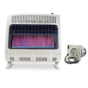 Mr. Heater 30,000 BTU Unvented Blue Flame Propane Heater with Blower