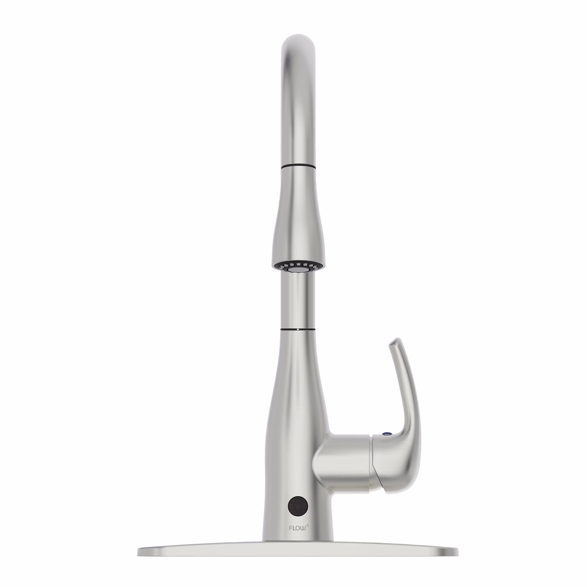 Bio Bidet FLOW Motion Touchless Kitchen Faucet in Brushed Nickel Finish