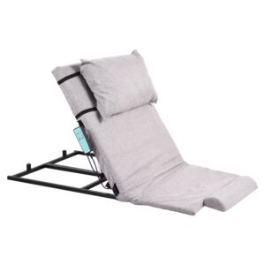 Adjustable Power Lifting Bed Backrest for Elderly Patient Injured, Sit-up Back Rest Chair for Neck Lumbar Back Support, Electric Lifting Backrest for Bed (Gray)