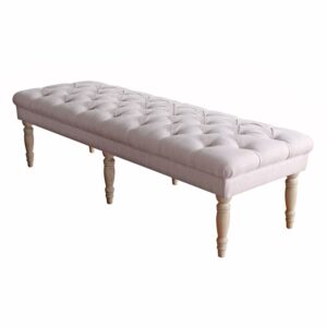 HomePop Layla Decorative Tufted Bench, Multiple Colors