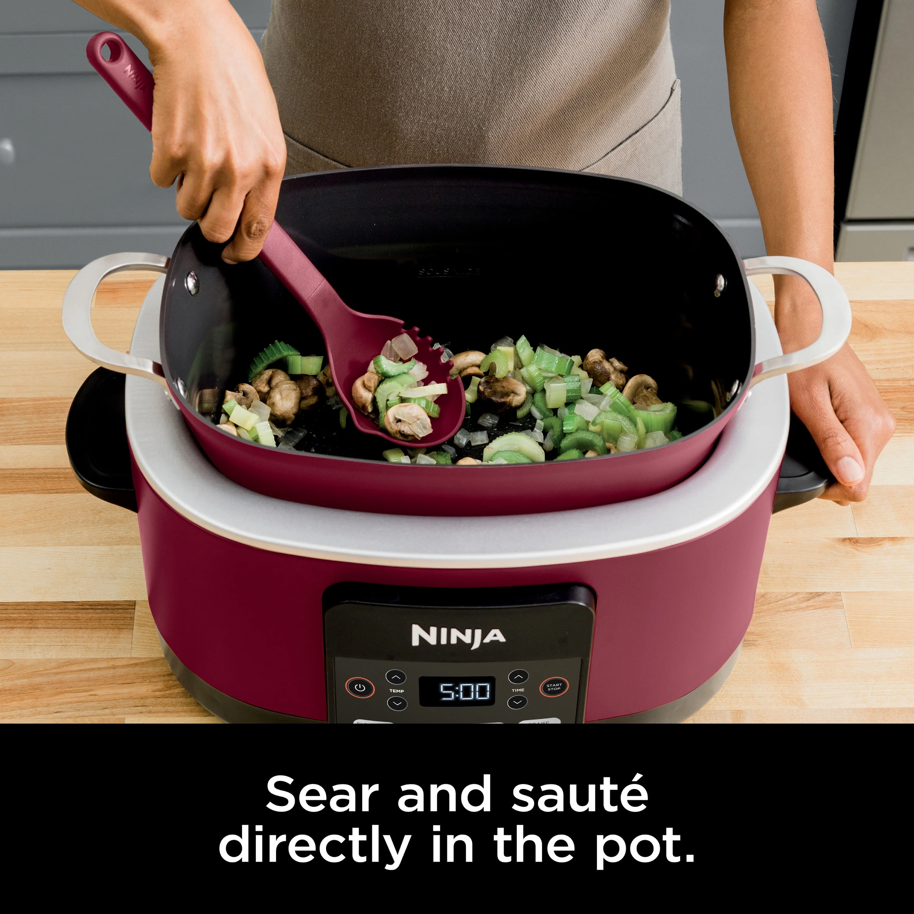 Ninja Foodi Possible Cooker 8.5qt Multi-Cooker, Cherry Tarte, MC1000WM