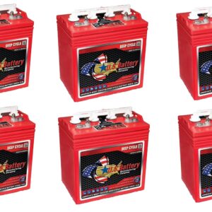 US Battery US8VGC T875 8 Volt, 170 AH Deep Cycle Battery - 6 Pack