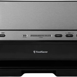 Foodsaver V4400 2-in-1 Vacuum Sealer Machine with Automatic Bag Detection and Starter Kit | Safety Certified | Black and Silver