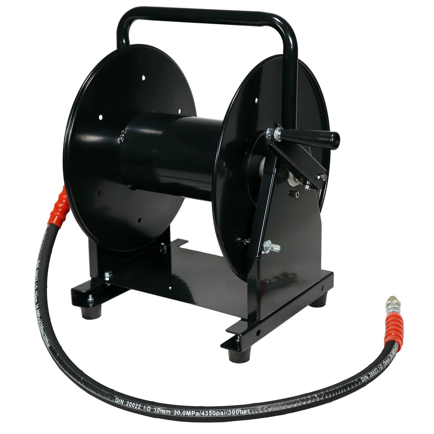 5000 PSI 3/8" x 200' Hose Reel for High Pressure Power Washer and Sewer Jetter