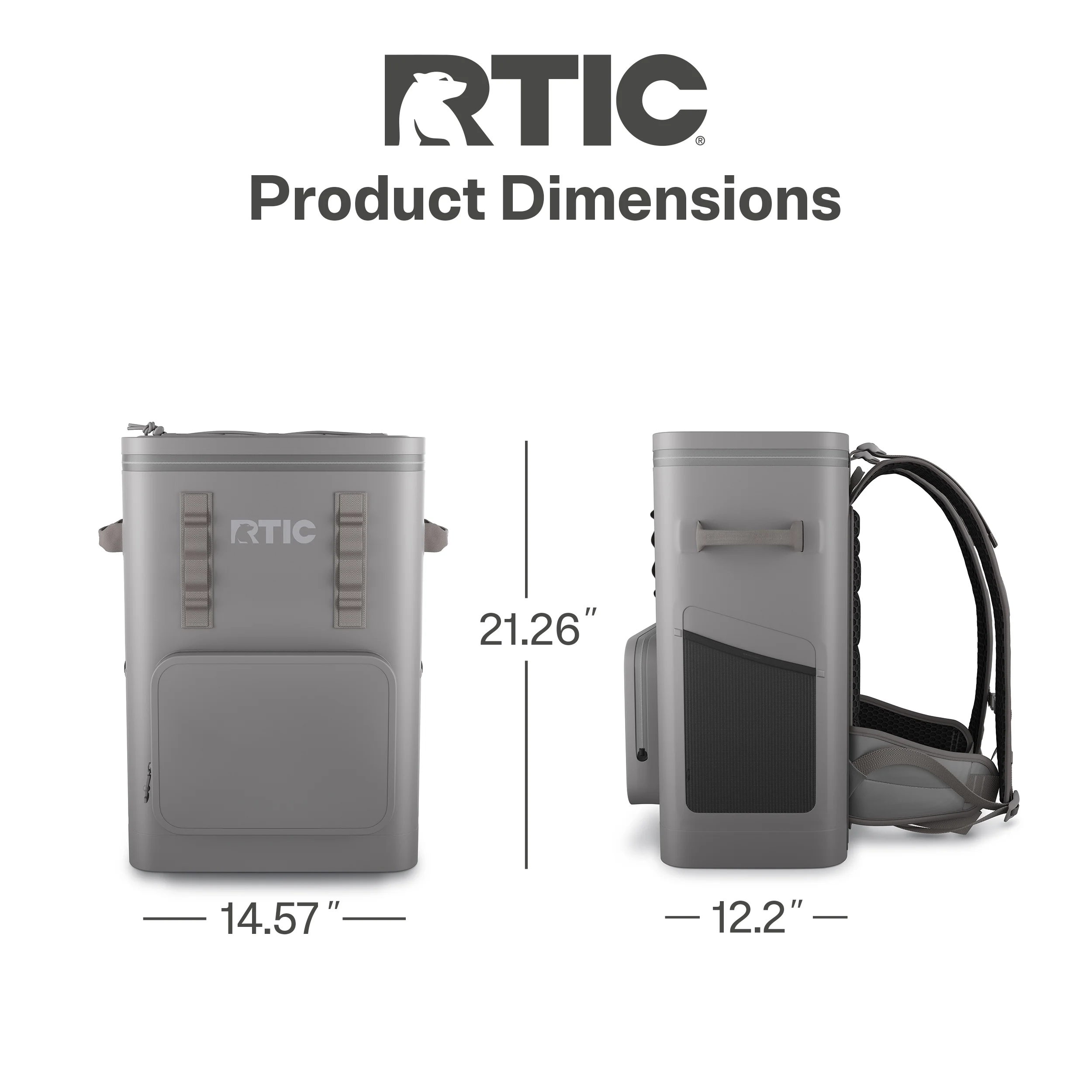 RTIC 48 Can Ultra-Tough Backpack Cooler, Leakproof Cooler, Waterproof Zipper, Navy