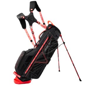 Vice Golf Smart Stand Bag Black/Neon Red