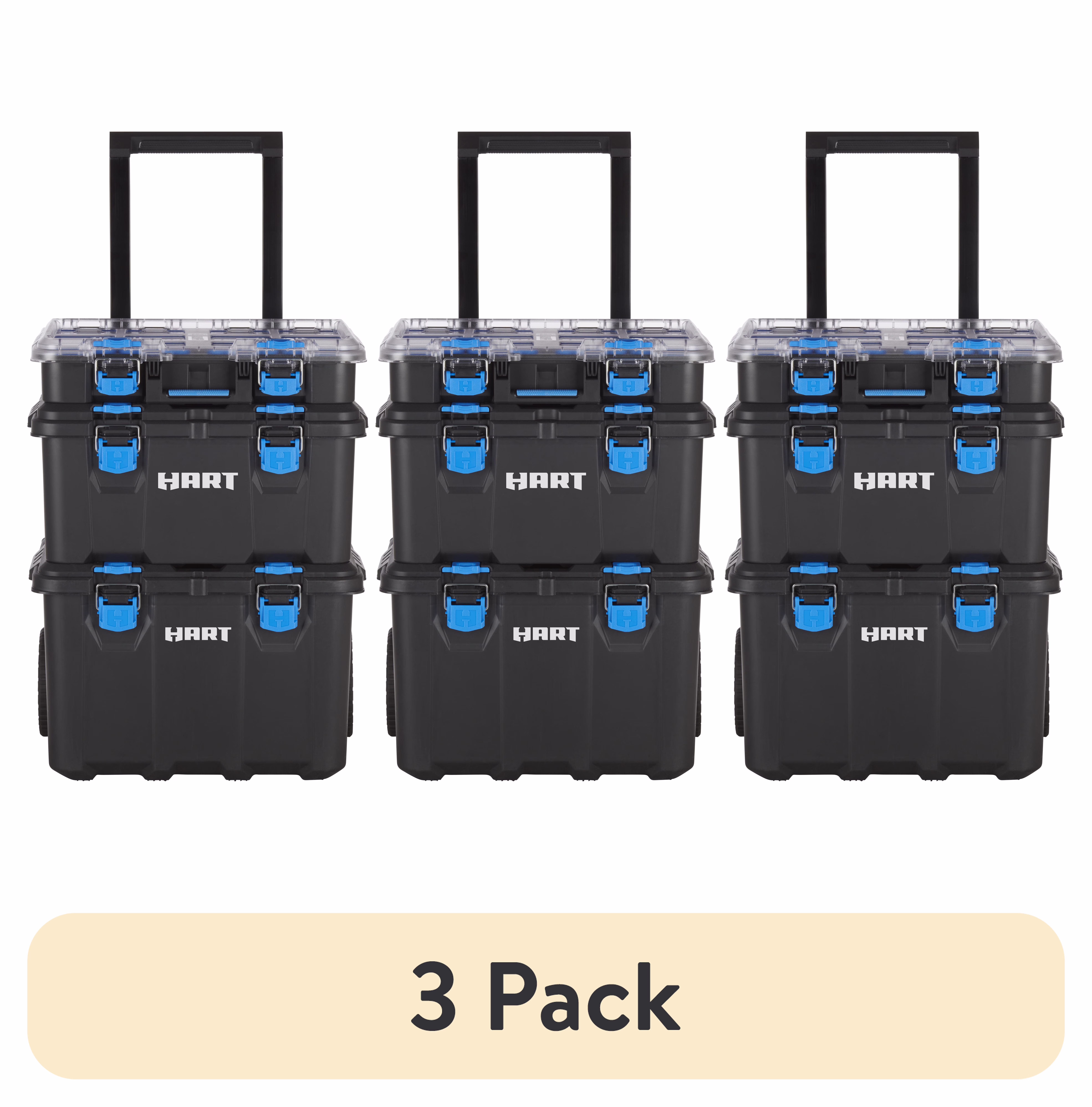 HART Stack System, Mobile Tool Storage and Organization, Black & Blue