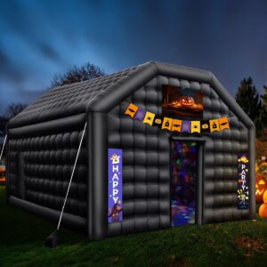 Inflatable Nightclub Tent - 12FT Tall Blow Up Party Shelter with Lights, Perfect for Festivals & Events