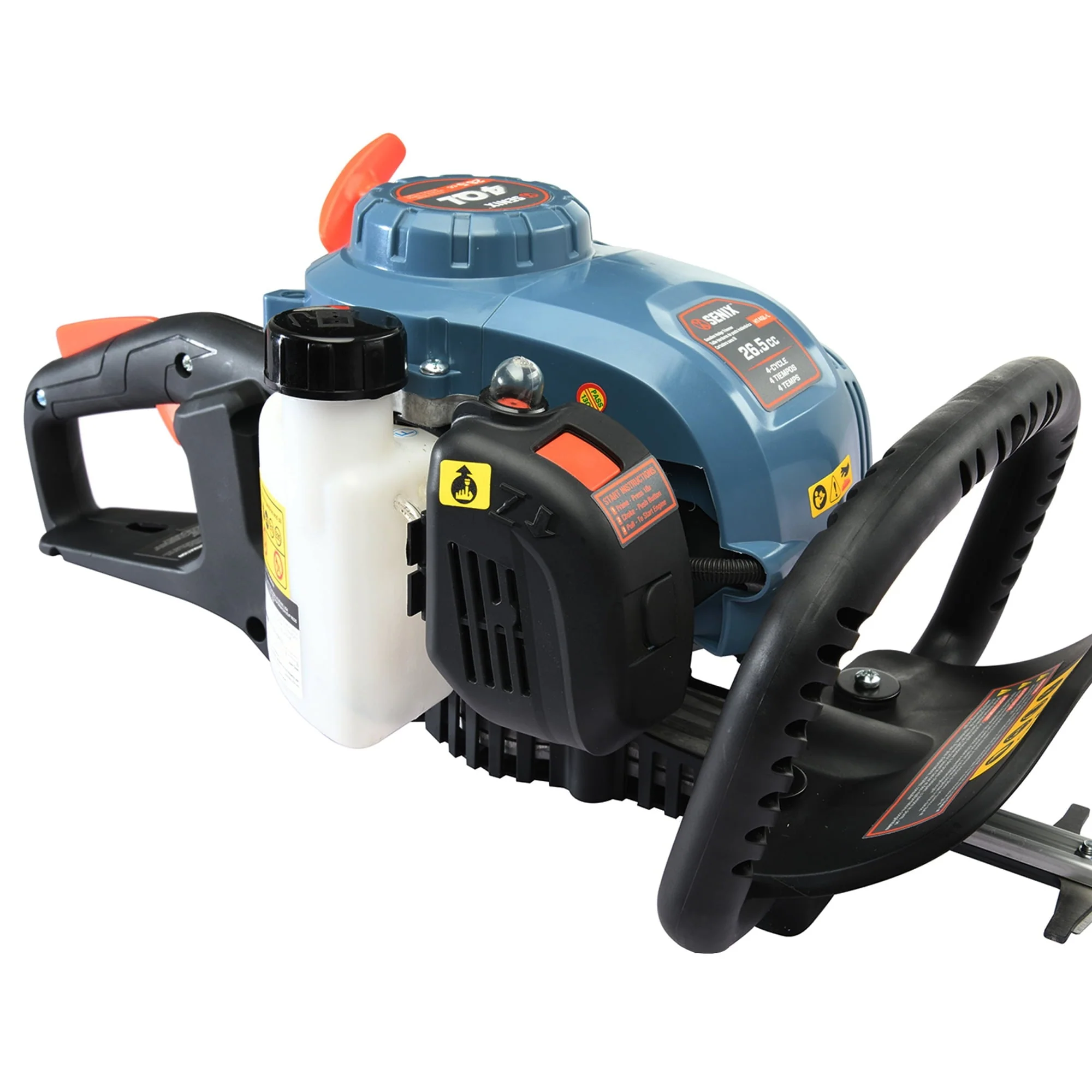 SENIX 26.5 cc 4 Cycle Gas Powered Hedge Trimmer, Dual Action Blades, HT4QL-L