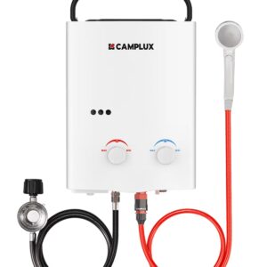 CAMPLUX Portable 1.32 GPM 34,000 BTU Propane Tankless Water Heater for Outdoor