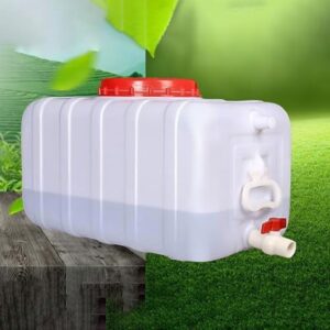 Portable Water Container with Spigot for Camping Water Storage Tank Plastic Water Containers with Spigot for Emergency Household Outdoor Camping Hiking Storage(Size:50L/13.2gallon)
