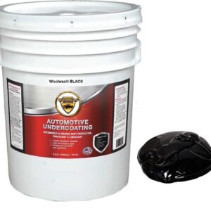 WOOLWAX 5 Gallon Pail BLACK Lanolin Undercoating Thick Fluid Coating Long Lasting Resists Wash-off Film Barrier Protects For (2) Years+ or More. Rust Inhibitor Rust Prevention Anti Rust Coating