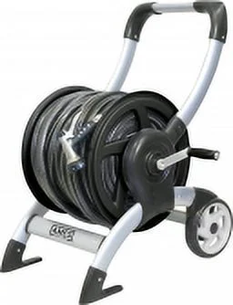 The Ames Company P-Aluminum Hose Reel Cart- Silver 200 Ft