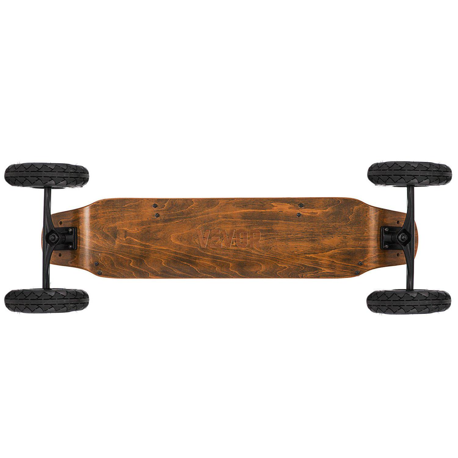 VEVOR Skateboard 37”L. All Terrain Longboard with 95A Shock Absorber. 8 Layer Maple Deck Offroad Skateboard for Kids Teens Beginners Pros
