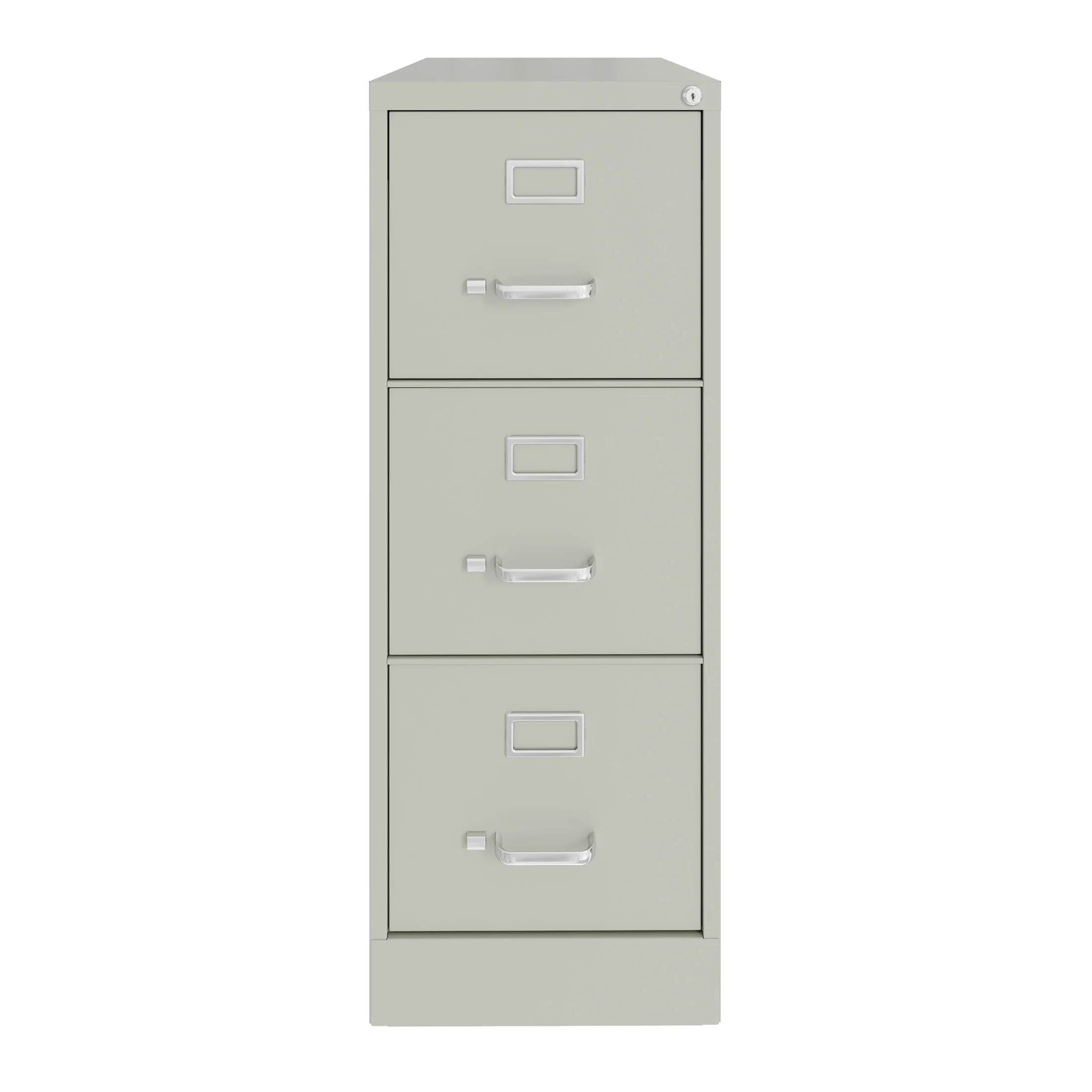 Hirsh 22" Deep 3 Drawer Letter Width Vertical File Cabinet, Commercial Grade, Gray
