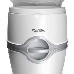 Thetford 565E Porta Potti Portable Battery Powered Flush Travel Toilet, White