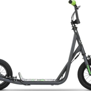 Mongoose Expo Scooter. 12-inch wheels. ages 6 and up. grey