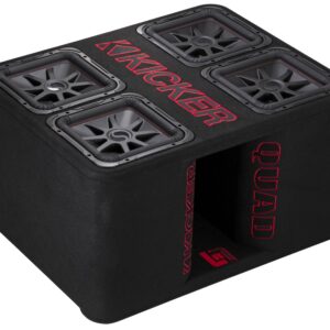 Kicker Surround Sound 47QL7R12 Car Subwoofer, Black, 12"