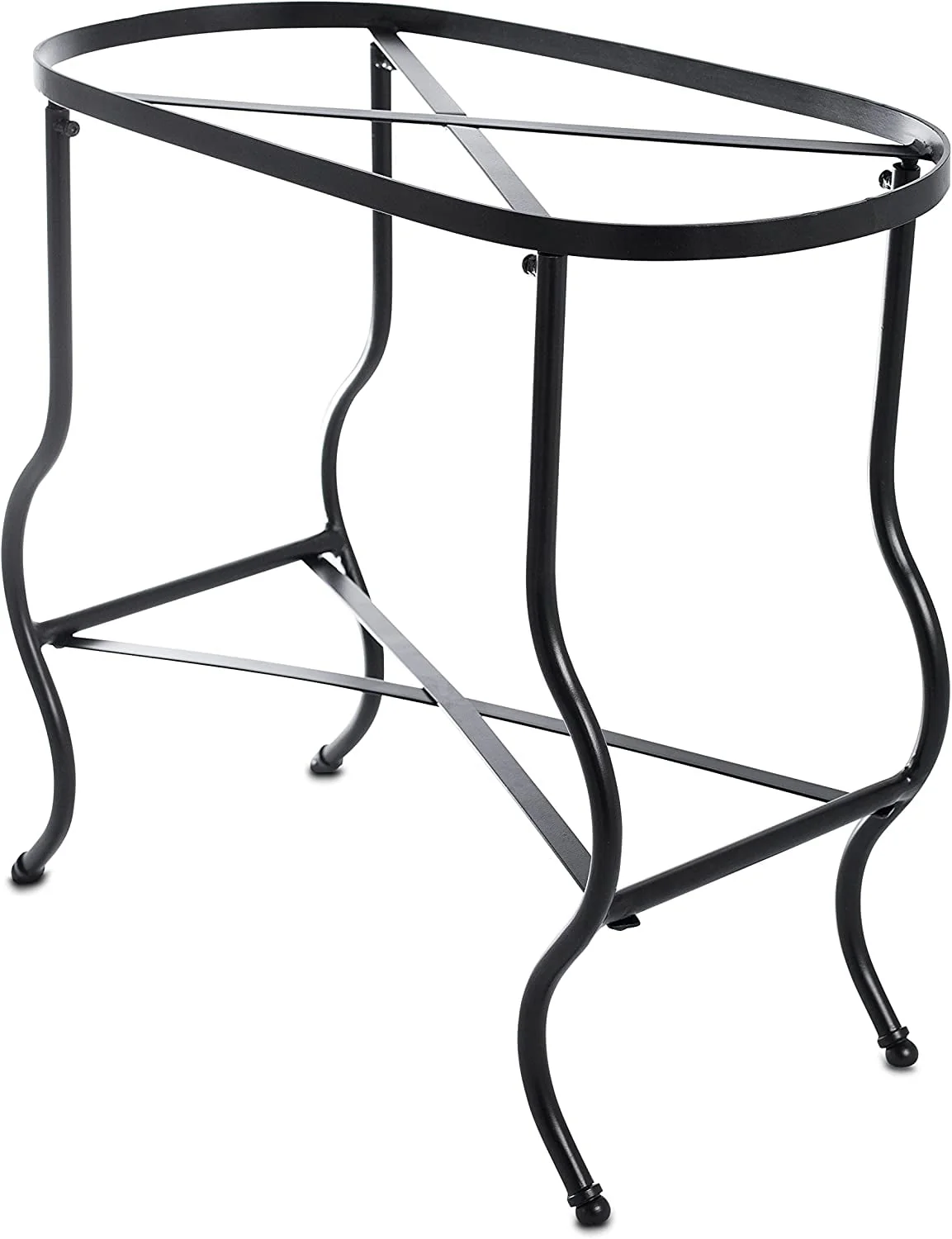 Steel Galvanized Beverage Tub with Stand and Drip Pan Tray - Oval shape (Large Size) by MG Decor - Madhu Collection