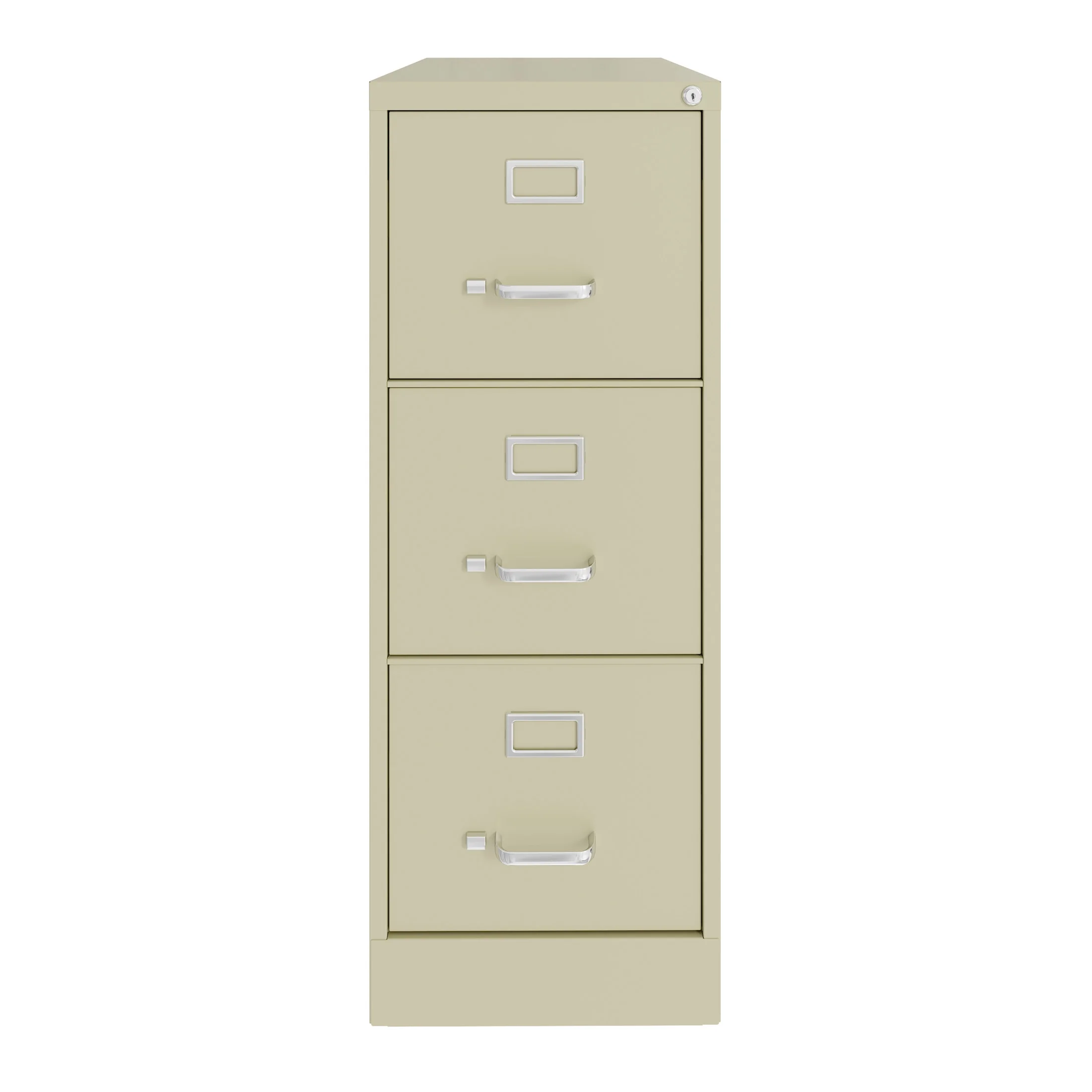 Hirsh 22" Deep 3 Drawer Letter Width Vertical File Cabinet, Commercial Grade, Gray