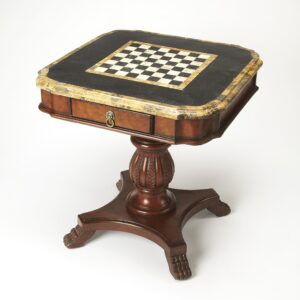 Butler Specialty Heritage Wood Brown Square Pedestal Game Table