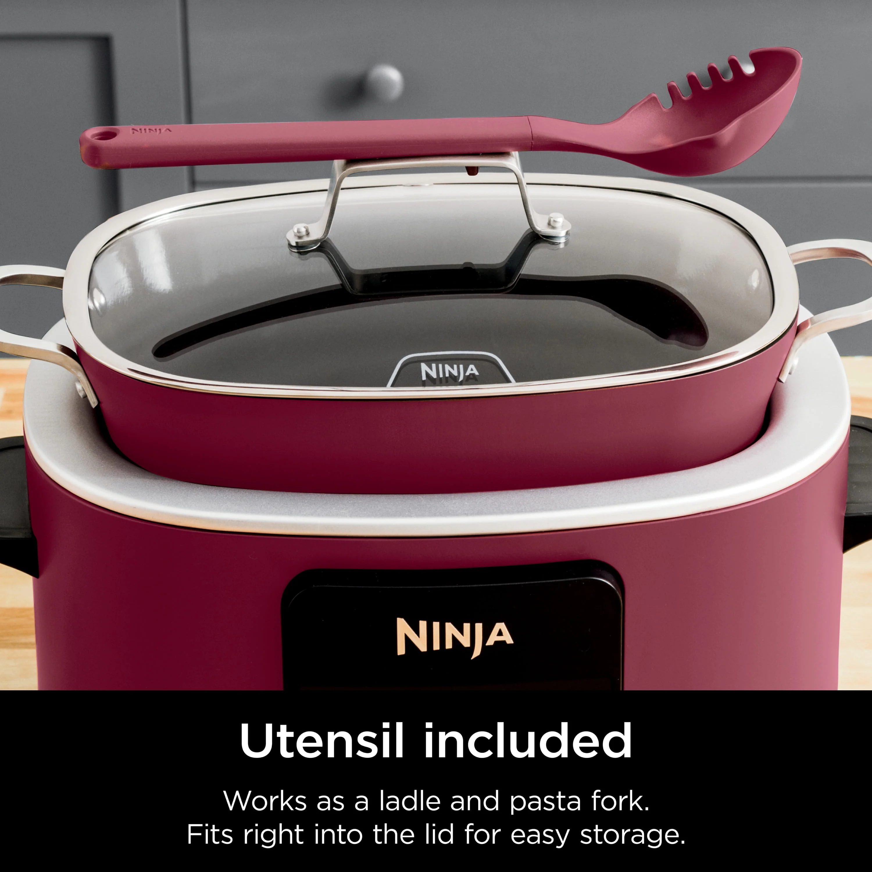 Ninja Foodi Possible Cooker 8.5qt Multi-Cooker, Cherry Tarte, MC1000WM