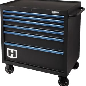 Hart 36-In Wide x 24-In 6-Drawer Rolling Garage Tool Cabinet, HART36TR6XD