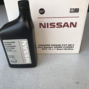 Nissan Genuine Nissan CVT-3 Transmission Fluid 12 Quarts 999MPNS300P 999MPCSHNS3