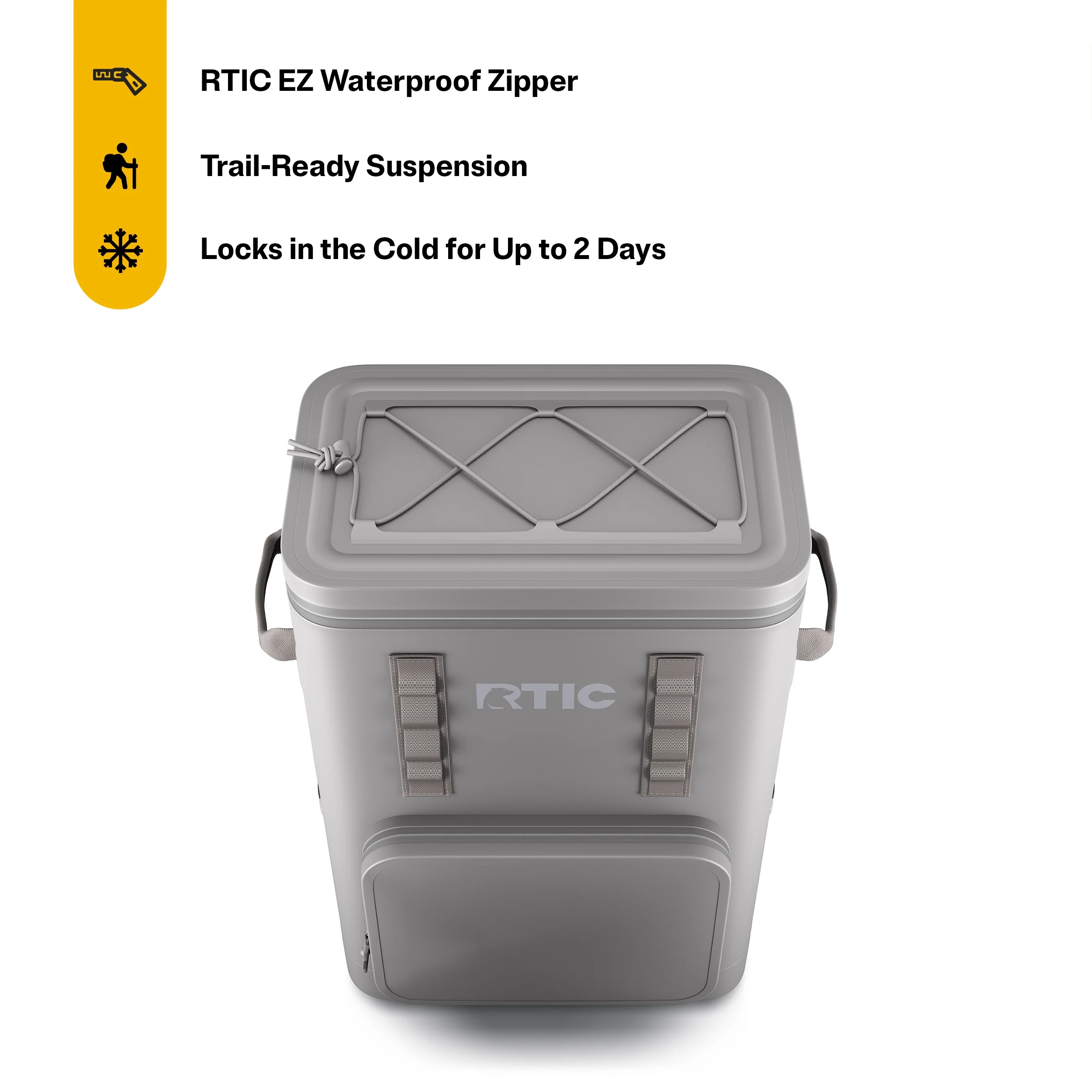 RTIC 48 Can Ultra-Tough Backpack Cooler, Leakproof Cooler, Waterproof Zipper, Navy