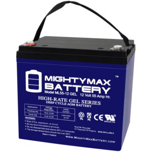 12V 55AH GEL Scooter Wheelchair Mobility Deep Cycle Battery