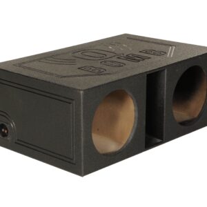 QPower QBOMB12VL 12 Inch Dual Vented Ported Car Subwoofer Sub Box Enclosure