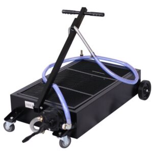 CLEARANCE! 20-Gallon Low-Profile Oil Drain with Pump Truck Oil Drain Pan Dolly