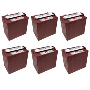 Trojan T-875 8V 170Ah Flooded Lead Acid GC2 Deep Cycle Battery x6