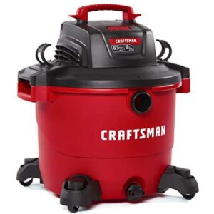 CRAFTSMAN CMXEVBE17595 16 Gallon 6.5 Peak HP Wet/Dry Vac, Heavy-Duty Shop Vacuum with Attachments