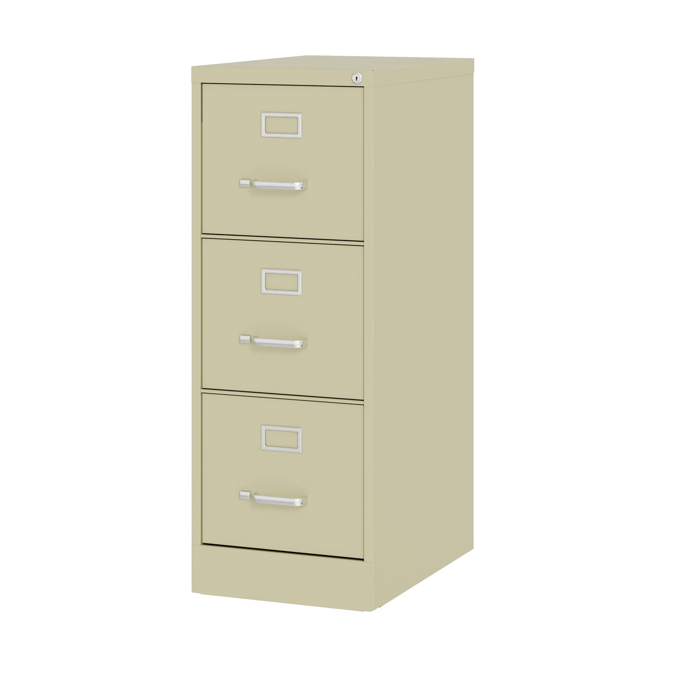 Hirsh 22" Deep 3 Drawer Letter Width Vertical File Cabinet, Commercial Grade, Gray