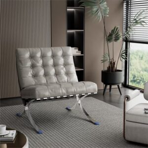 CRO Decor 30" Accent Chair Lounge Chair in GREY