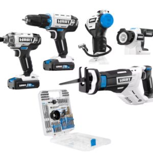 HART 20-Volt 5-Tool Kit with 70-Piece Accessory Set